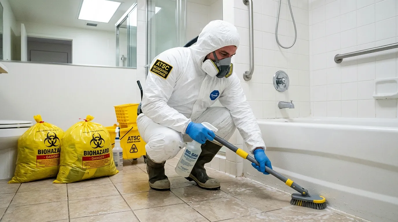 Decontamination equipment deployed for Blood Cleanup in Pedley